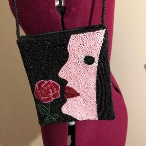 Woman’s beaded purse.